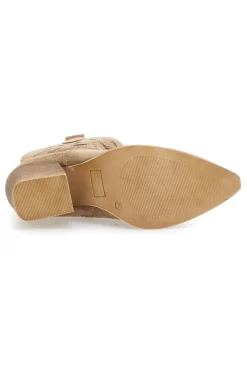 Stivaletti Texani Khaki Con Cerniera Cafè Cost H3W205816-CAFÈ COST Best
