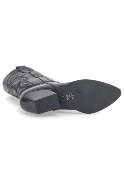 Stivaletti Texani Neri Con Tomaia Ricamata Made in Italy TEX901RN-PITTARELLO LOVE Online