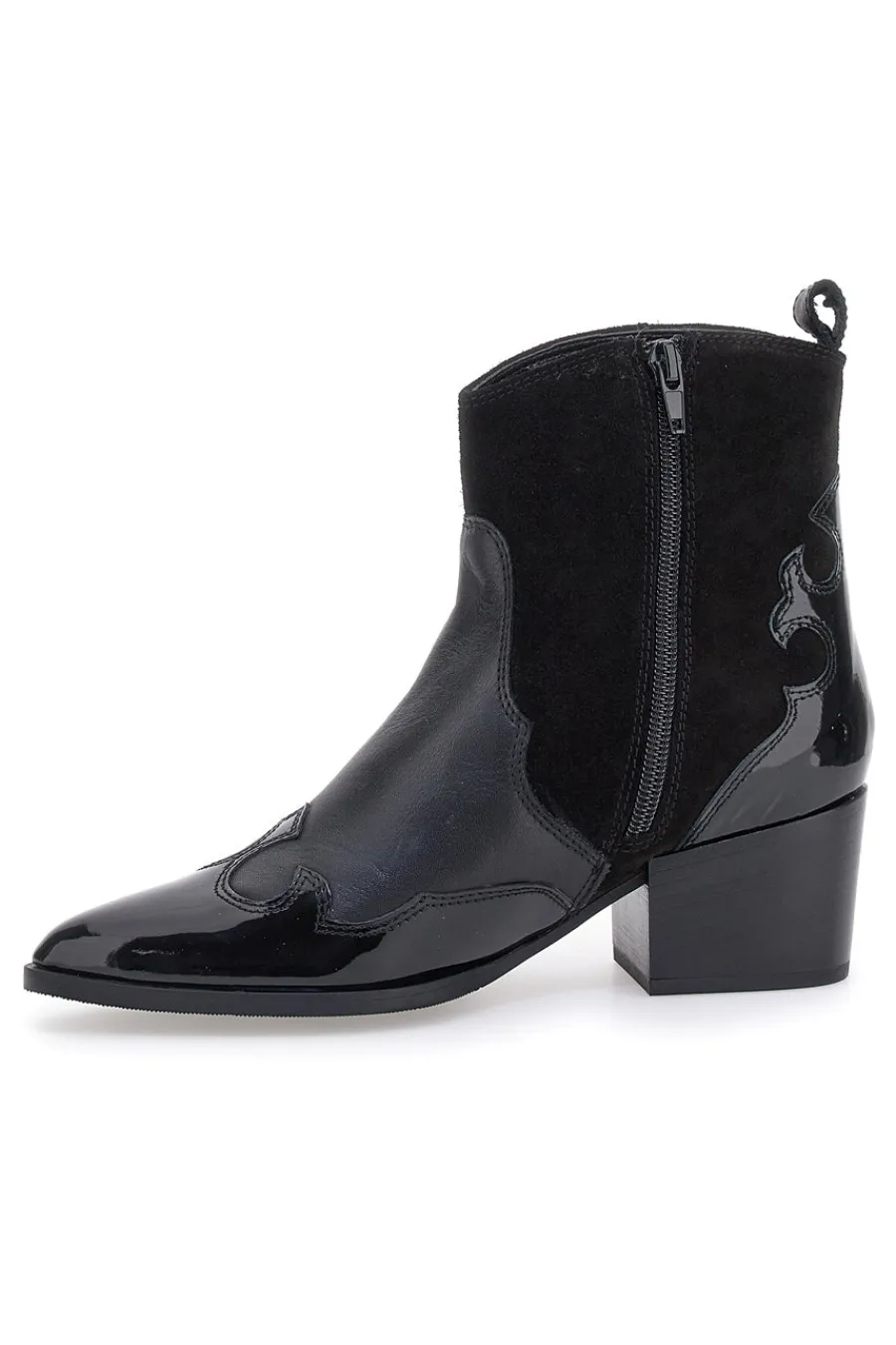 Stivaletti Texani Neri In Vera Pelle 54265-PITTARELLO GLAM Sale