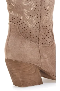 Stivali beige traforati con tacco Cafè cost H3W205837-CAFÈ COST