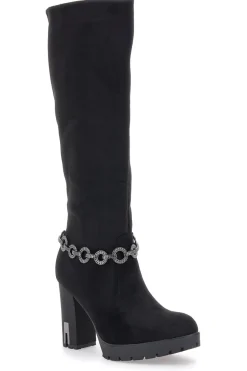 Stivali con tacco Neri 262534-MON DIEU Hot