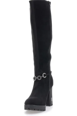 Stivali con tacco Neri 262534-MON DIEU Hot