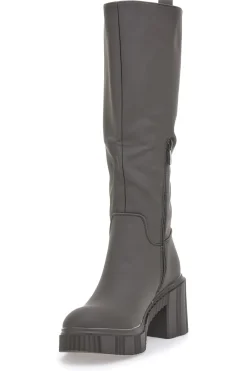 Stivali Grigio/Verdi Con Tacco a Blocco 837-DAME ROSE Clearance