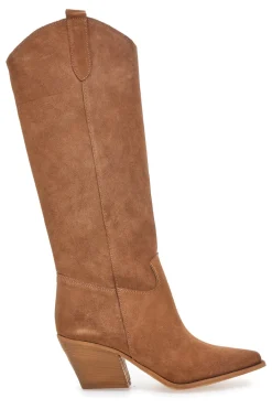 Stivali marroni in vera pelle stile texano TEX902-PITTARELLO LOVE