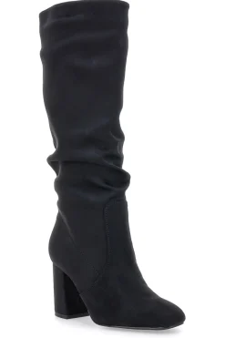 Stivali neri al ginocchio con tacco e gambale morbido BT2140004-PITTARELLO CAPSULE Online