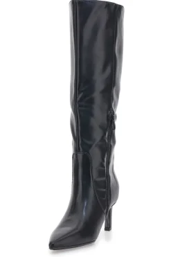 Stivali neri con tacco a spillo medio 7729X10-LE HAVRE PARIS Discount