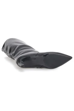 Stivali neri con tacco a spillo medio 7729X10-LE HAVRE PARIS Discount