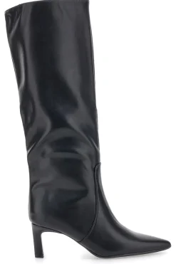 Stivali neri con tacco a spillo medio 7729X10-LE HAVRE PARIS Discount