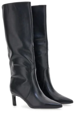 Stivali neri con tacco a spillo medio 7729X10-LE HAVRE PARIS Discount