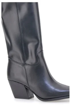 Stivali neri in vera pelle stile texano TEX902-PITTARELLO LOVE Online