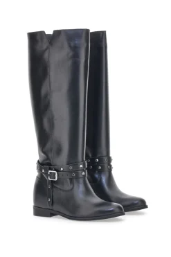 Stivali 89310 Neri Vera Pelle-PITTARELLO LOOK Discount