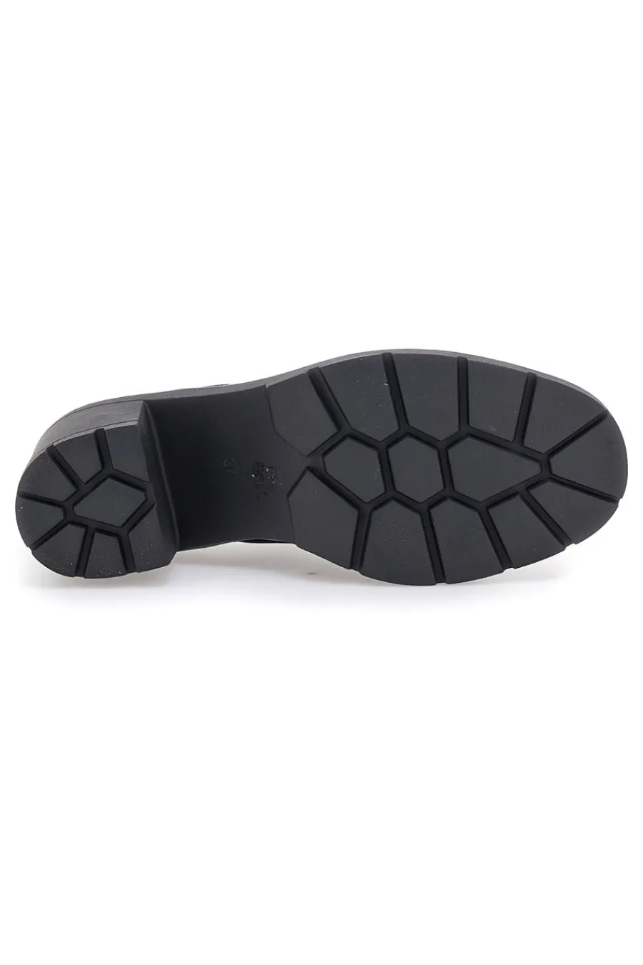 Stringate nere con tacco a blocco 477-THE FIRST Hot