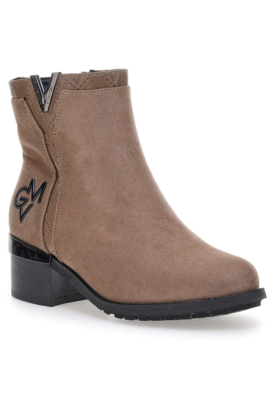 farbene Stiefeletten mit Obermaterial in Wildlederoptik Gian Marco Venturi TR0304-GMV New