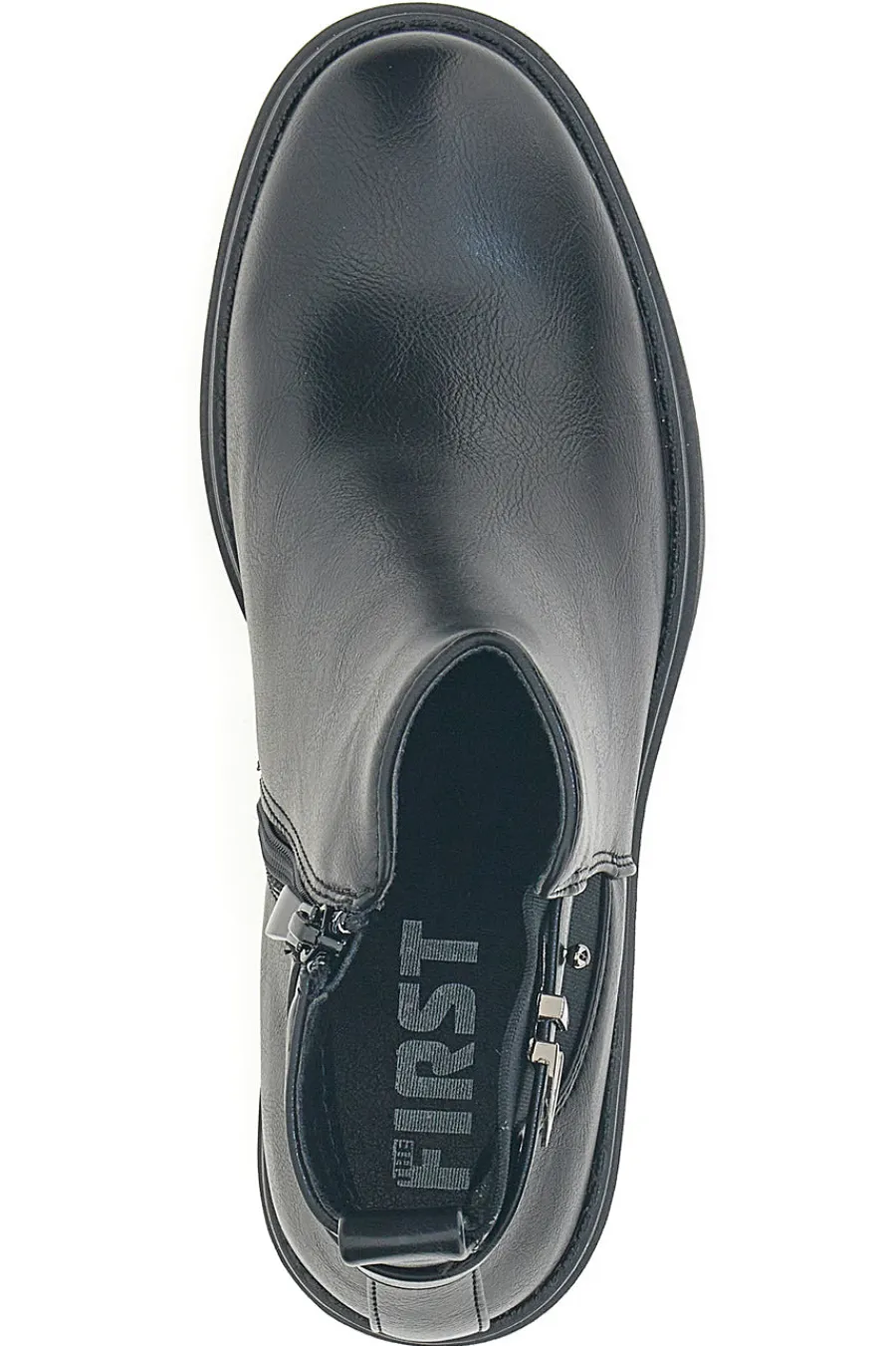 P629 e Stiefeletten mit mittelhohem Absatz und seitlichem Riemen-THE FIRST Best