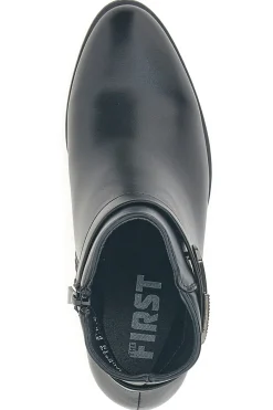 P619 e Stiefeletten mit mittelhohem Absatz und Schmuckriemen-THE FIRST Outlet