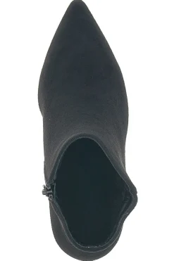P625 – Stiefeletten aus schwarzem Wildleder mit Stilettoabsatz-THE FIRST Discount