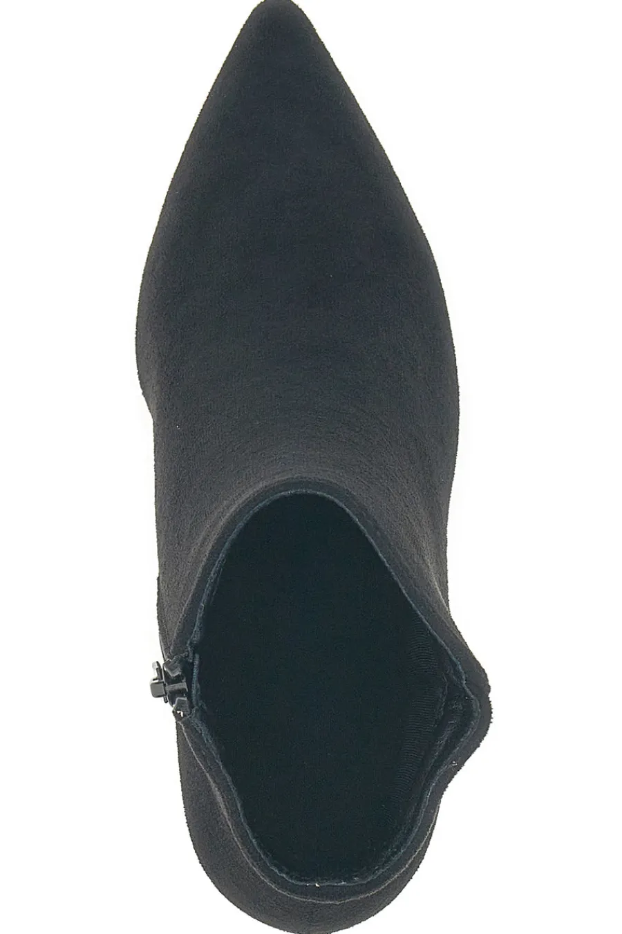 P625 – Stiefeletten aus schwarzem Wildleder mit Stilettoabsatz-THE FIRST Discount