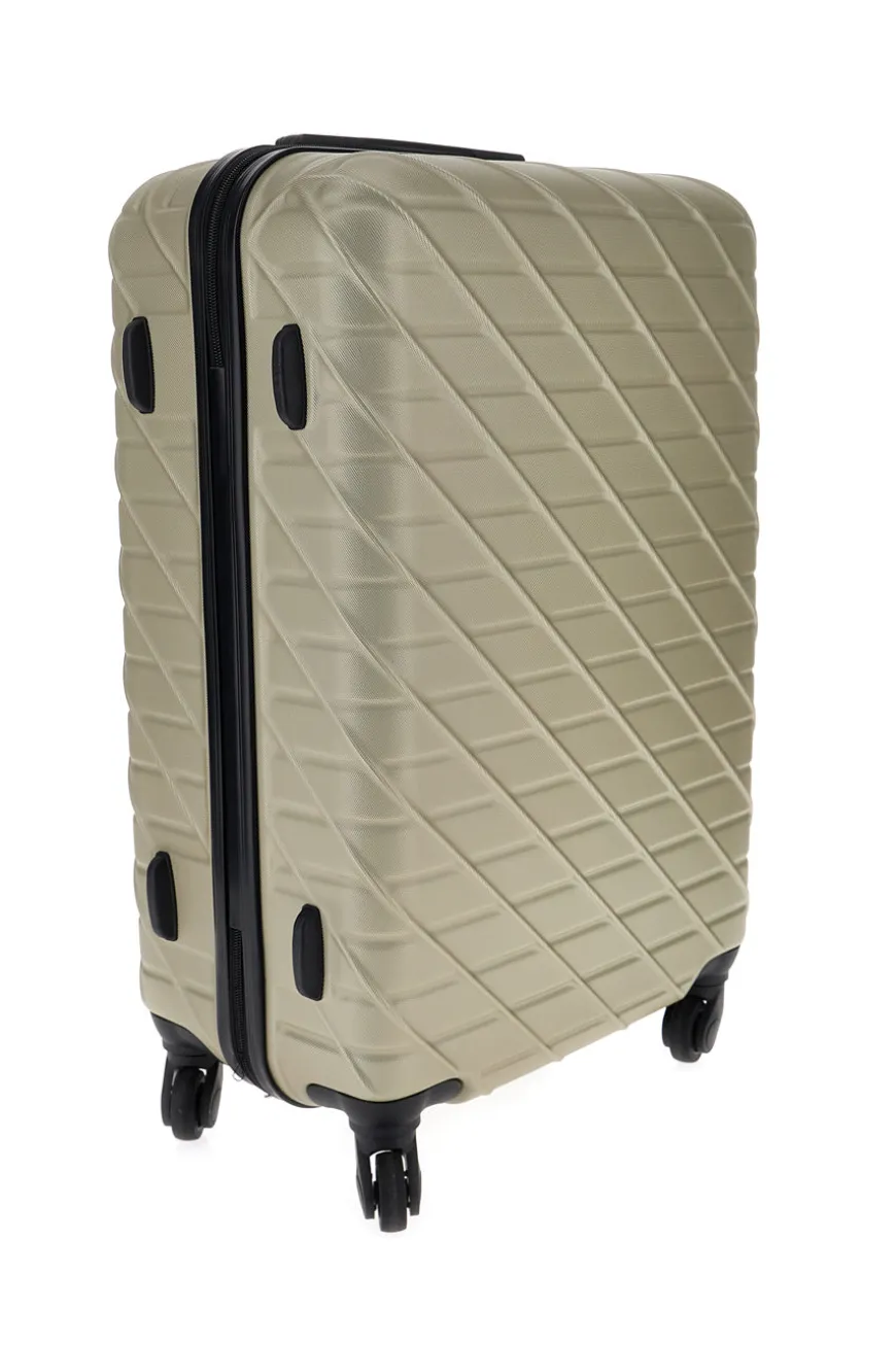 Trolley grande champagne rigido con 4 ruote Prima riga PR157/G