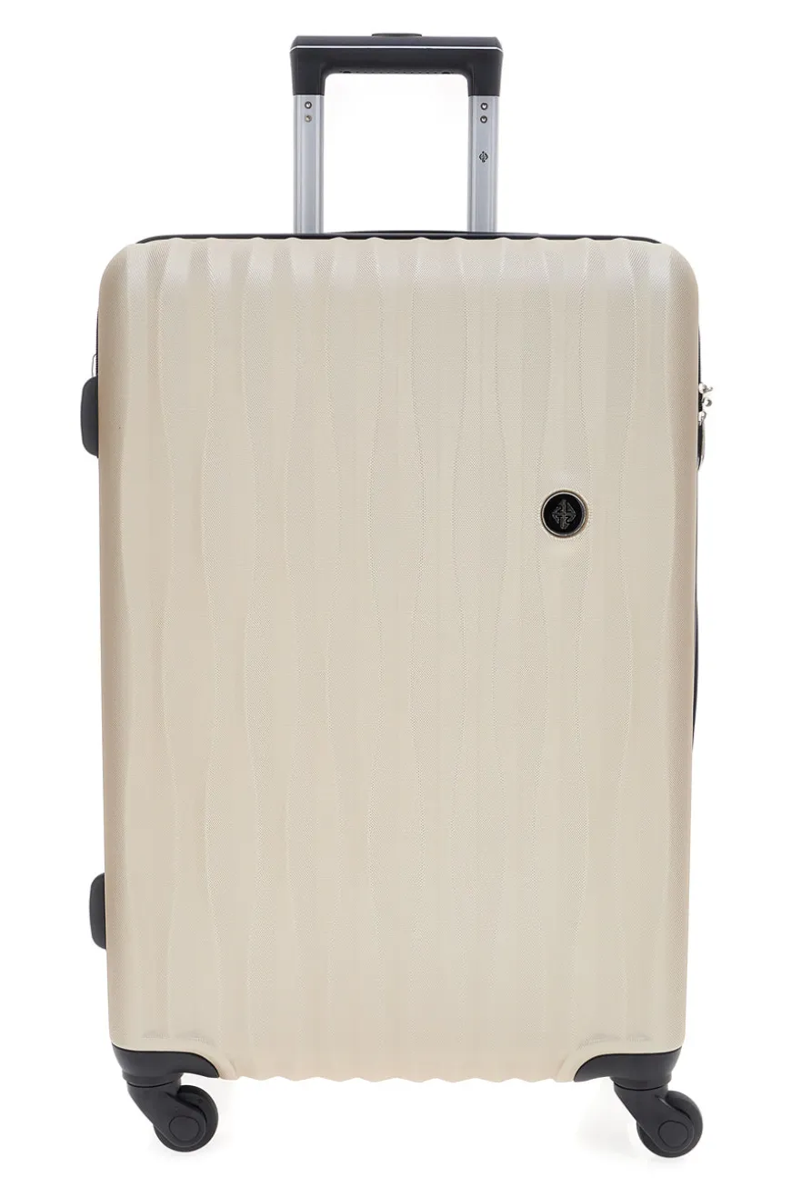 Trolley grande champagne rigido con ruote multidirezionali 2T2L 175/G