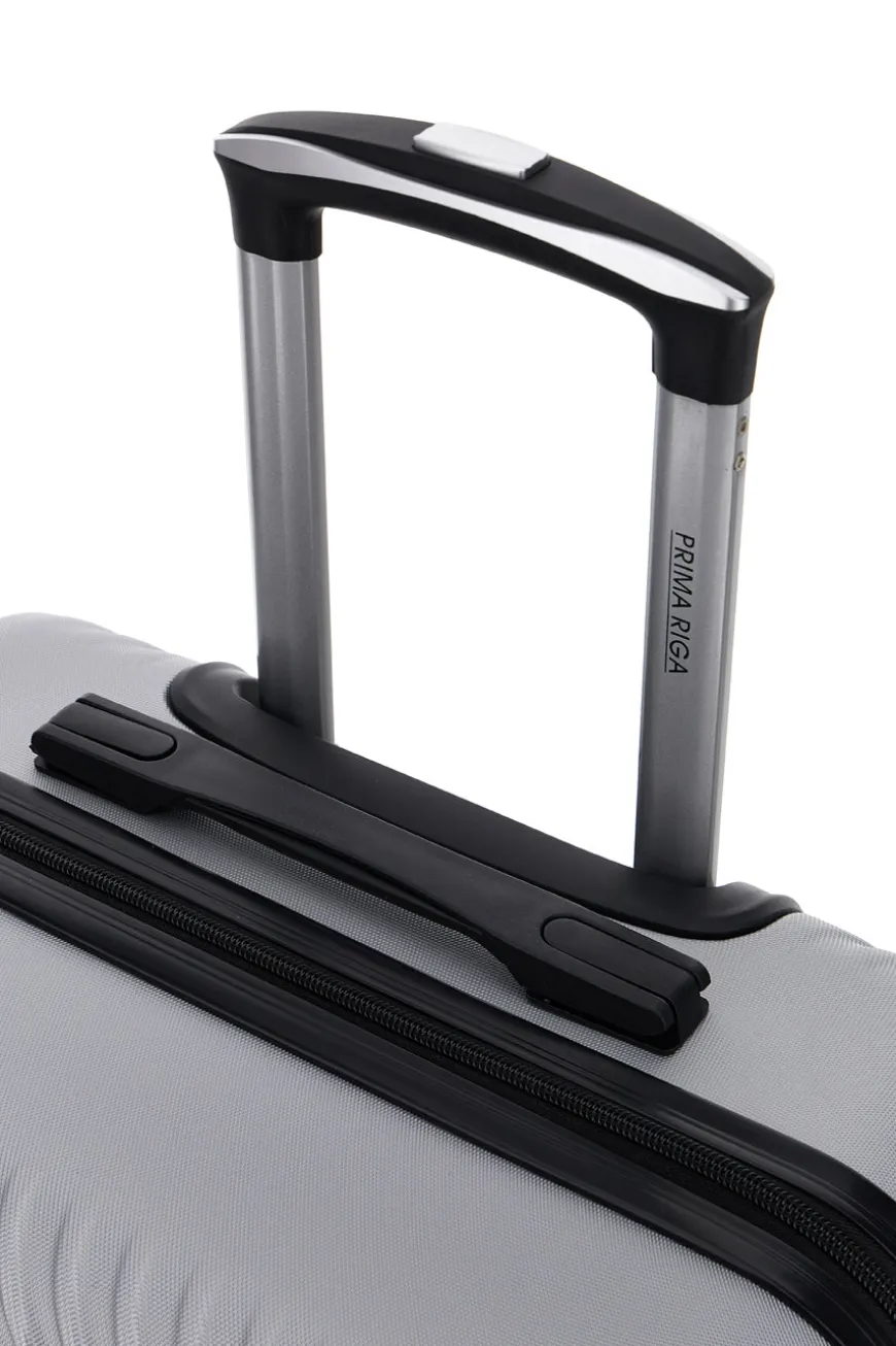 Trolley grande grigio rigido con 4 ruote Prima riga PR169/G