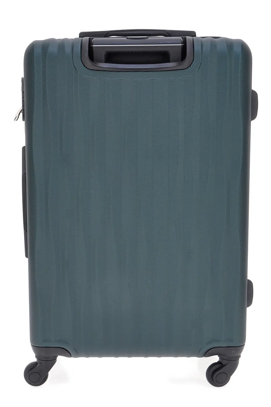 Trolley grande verde rigido con ruote multidirezionali 2T2L 175/G