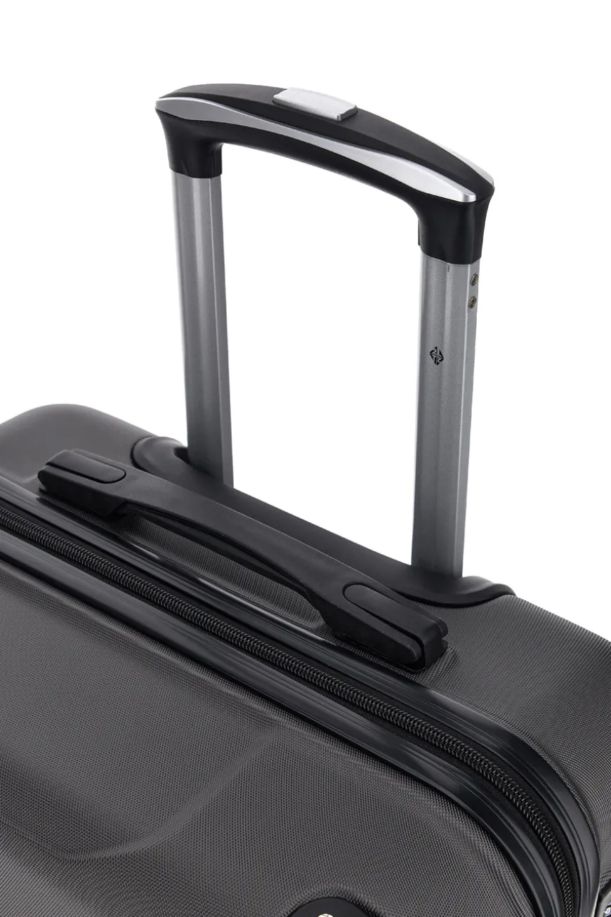 Trolley medio grigio rigido con 4 ruote 2T2L156/M
