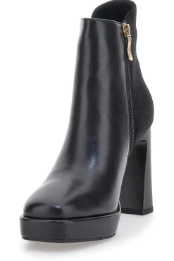 Tronchetti neri con tacco alto e dettaglio gold 8341-LAURA BIAGIOTTI Discount