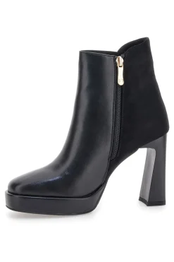 Tronchetti neri con tacco alto e dettaglio gold 8341-LAURA BIAGIOTTI Discount