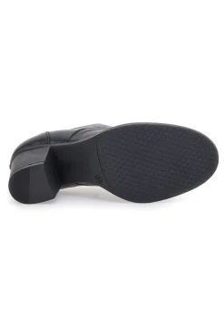 Tronchetto nero in vera pelle Made in Italy 108-PITTARELLO ELITE