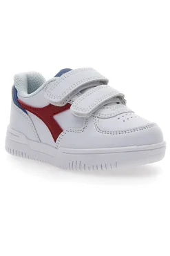 Weiße Erste-Schritte-Schuhe Diadora Raptor Low TD