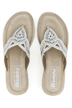 e Flip-Flops mit Steinen und Strasssteinen 36 Bv-INBLU Best