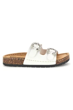 e Hausschuhe mit doppeltem Riemen und schmuckvollen Schnallen Me & me H3Y861141-ME u0026 ME Online