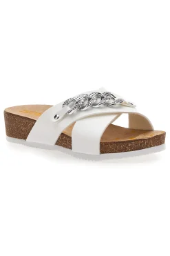 e Hausschuhe mit Lederinnensohle und Silberdetail 293121-PITTARELLO BIO Hot