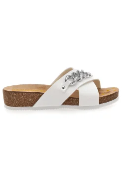 e Hausschuhe mit Lederinnensohle und Silberdetail 293121-PITTARELLO BIO Hot