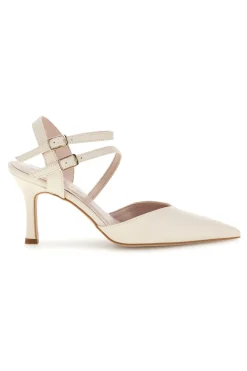 Weiße Pumps mit Riemen 3811S-PITTARELLO COUTURE Discount