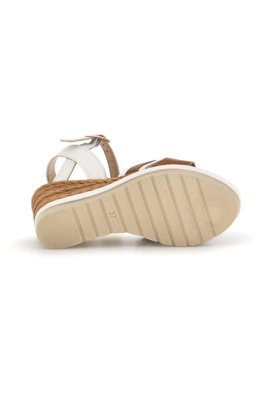 e Sandalen mit gewebtem Keil und doppelter Schnalle 44 FG-INBLU Best