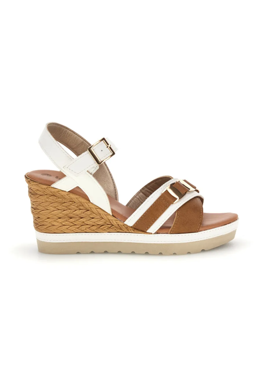 e Sandalen mit gewebtem Keil und doppelter Schnalle 44 FG-INBLU Best