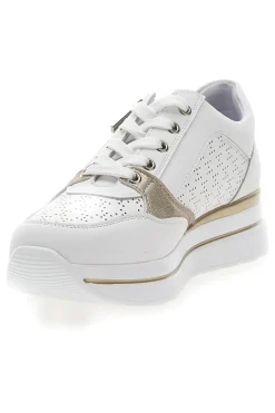 Weiße Schnürschuhe mit seitlichem Reißverschluss H216361-MIO TEMPO Clearance