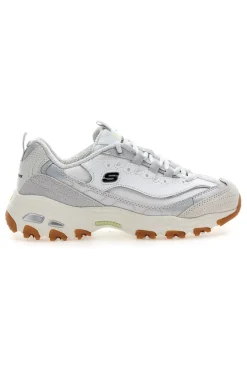 Weiße Schuhe mit schillernden Einsätzen und Memory Foam D'Lites Dazzling Shine-SKECHERS Best