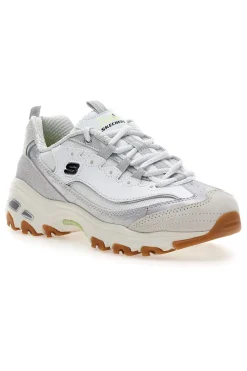Weiße Schuhe mit schillernden Einsätzen und Memory Foam D'Lites Dazzling Shine-SKECHERS Best