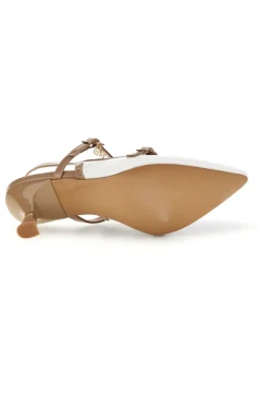 Weiße Slingbacks mit Riemchen Burani 51852c1209-MARIELLA BURANI Discount