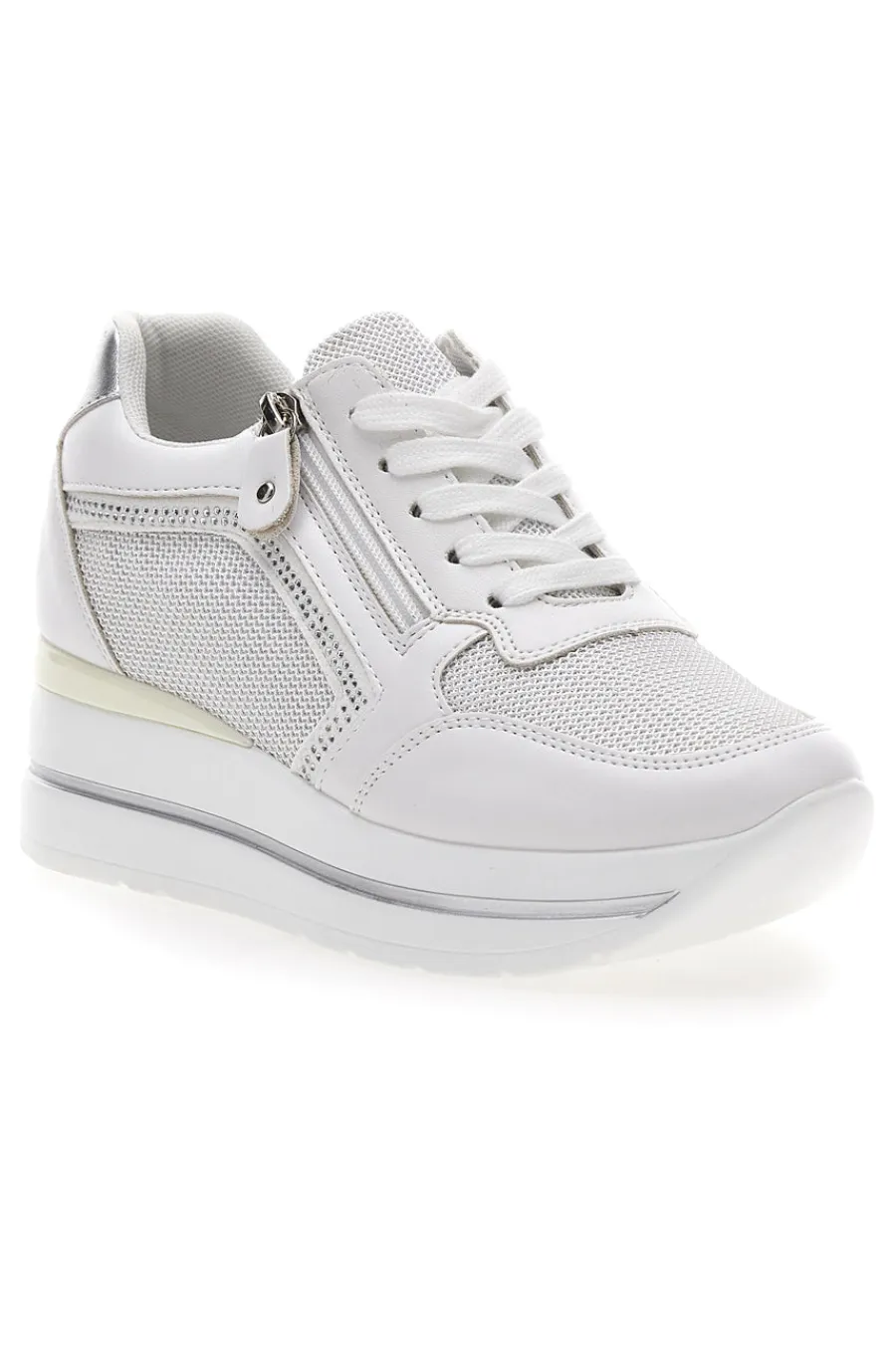 e Sneakers mit Keilabsatz und seitlichem Reißverschluss E45-ENERGY Sale