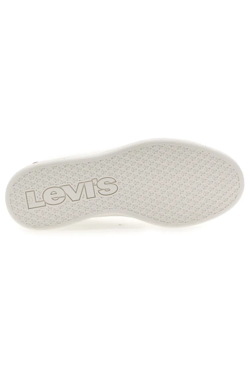 Weiße Sneakers mit roten und blauen Details LEVI'S BELL JR