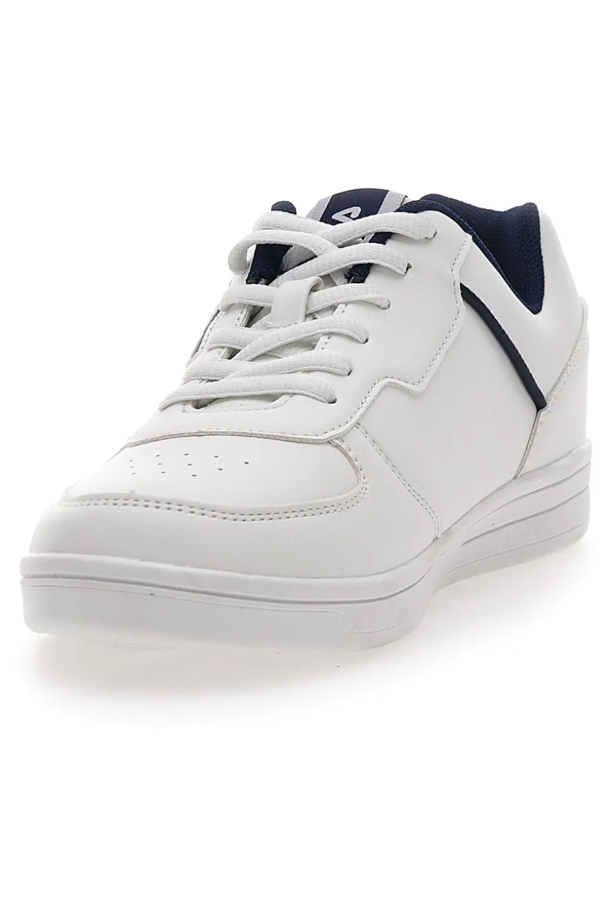 Weiße und blaue Sneakers Fila C. Court Teens