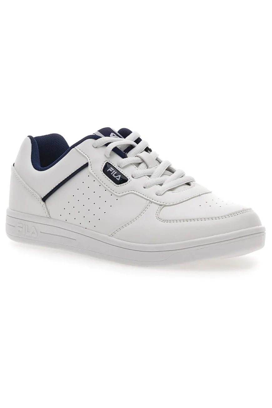 Weiße und blaue Sneakers Fila C. Court Teens