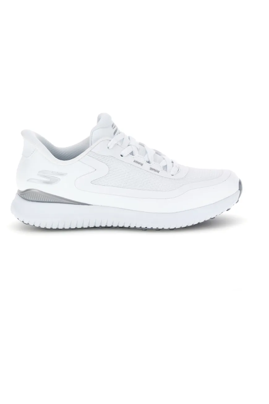 Weiße wasserdichte Skechers GO GOLF Flight Slip-ins