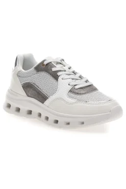 graue Damen Turnschuhe mit Mesh-Einsätzen Pittarello 8W24859-PITTARELLO CAPSULE