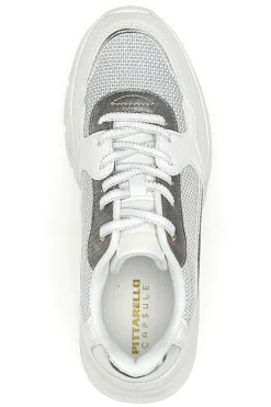 graue Damen Turnschuhe mit Mesh-Einsätzen Pittarello 8W24859-PITTARELLO CAPSULE