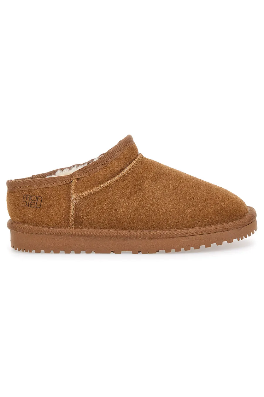 Zoccoli Cammello con Pelo in Vera Pelle WD5530T-MON DIEU Outlet