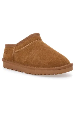Zoccoli Cammello con Pelo in Vera Pelle WD5530T-MON DIEU Outlet